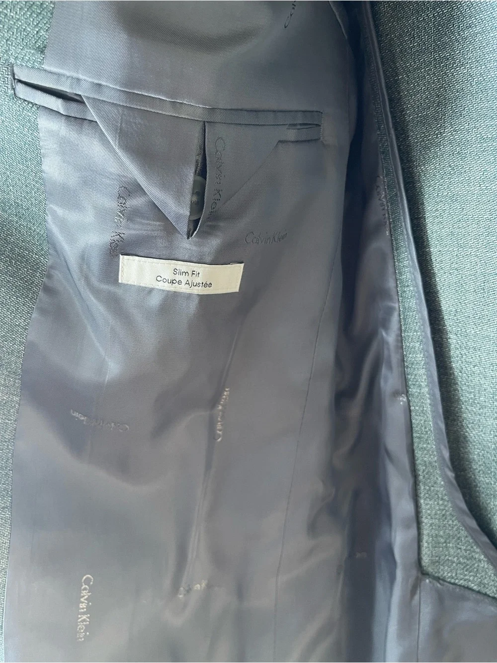 Calvin Klein Men's Mariano Forest Green Slim-Fit Sport Coat Size 38R Brand New